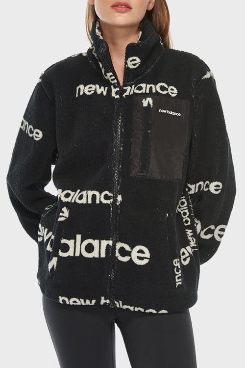 New Balance Regular Fit Logolu Dik Yaka Unisex Sweat 0UNC3358BK SİYAH
