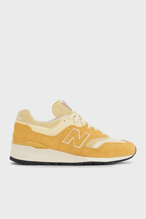 New Balance Süet Logolu Bağcıklı Sneaker Erkek Ayakkabı U997AC HARDAL