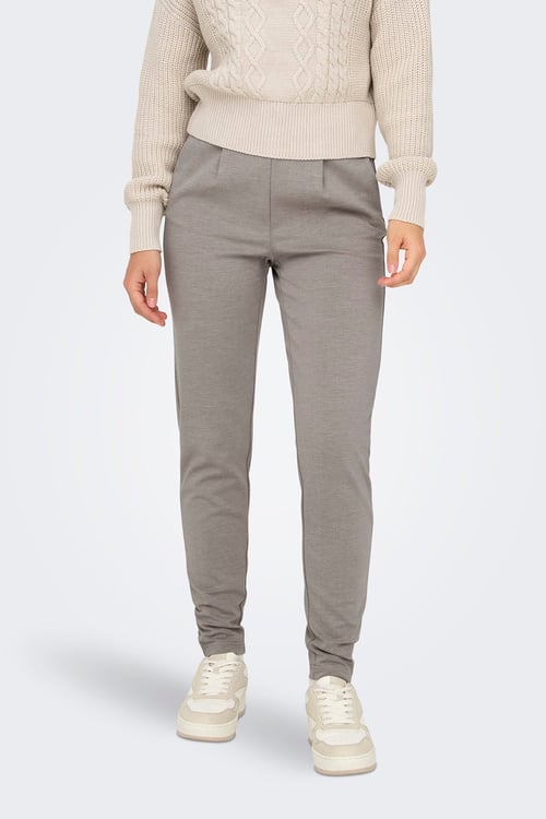 Normal Bel Regular Fit Dar Paça Onlpoptrash Kadın Pantolon 15115847 GRİ