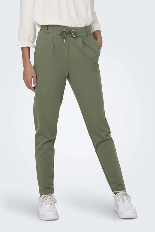 Normal Bel Regular Fit Dar Paça Onlpoptrash Kadın Pantolon 15115847 HAKİ