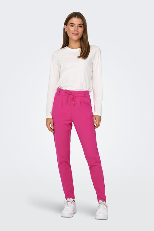 Normal Bel Regular Fit Dar Paça Onlpoptrash Kadın Pantolon 15115847 Şeker Pembe