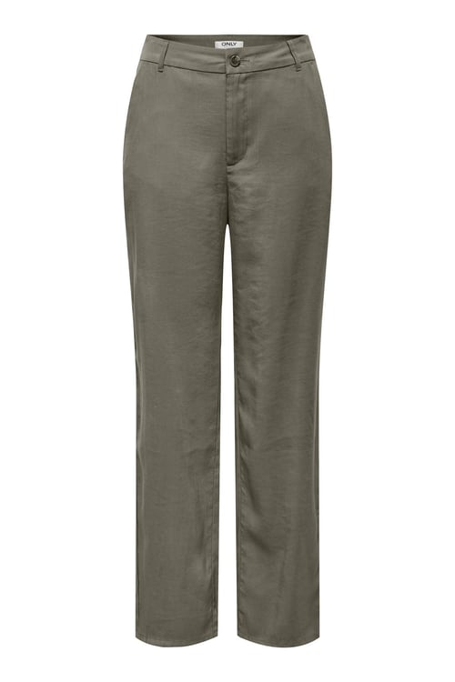 Onlaris Straight Fit Normal Bel Düz Paça Kadın Pantolon 15364126 HAKİ