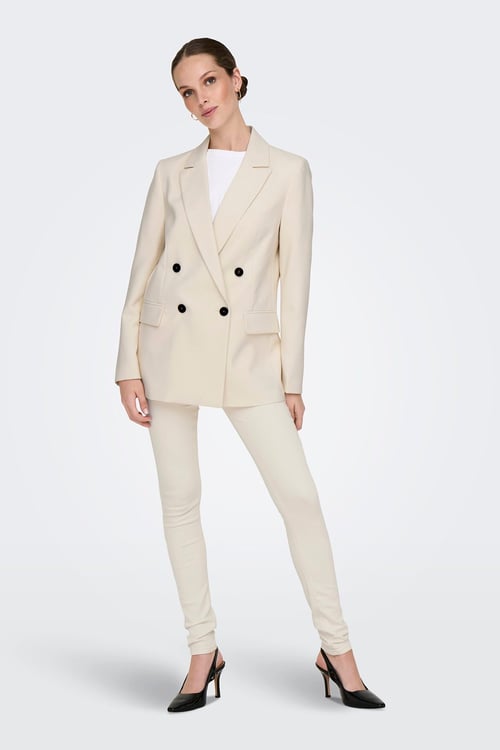 Onlblush Streç Pamuklu Skinny Fit Yüksek Bel Dar Paça Jeans Kadın Kot Pantolon 15337789 EKRU