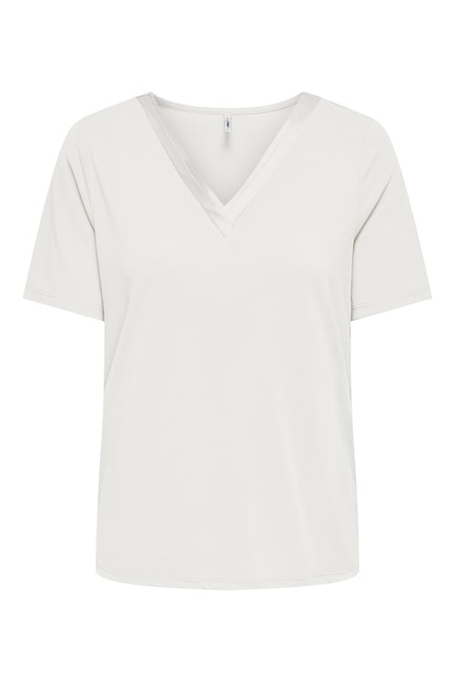 Onlfree Regular Fit Modal V Yaka Kadın T Shirt 15368626 EKRU