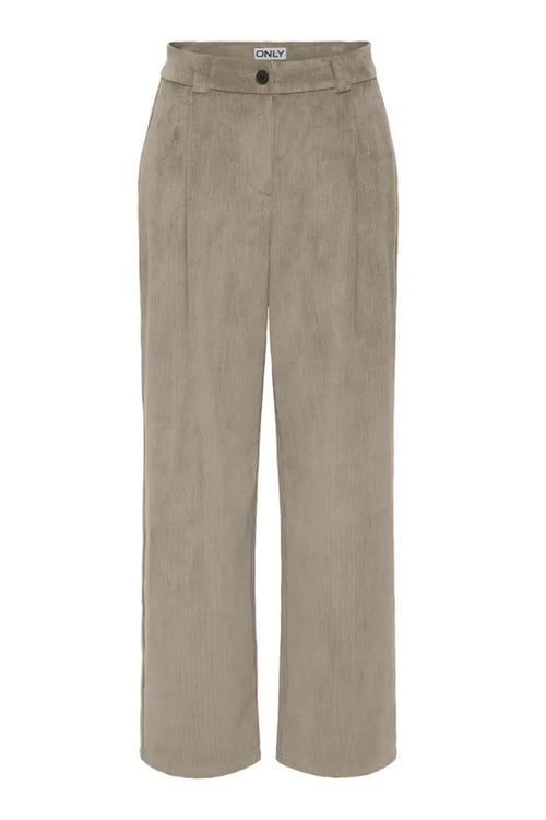 Onlhanna Kadife Relaxed Fit Yüksek Bel Pantolon Kadın Kadife Pantolon 15353641 TAŞ