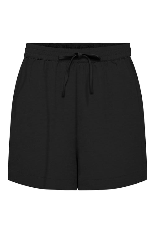 Onljakiri Keten Karışımlı Comfort Fit Belden Bağlamalı Kadın Short 15346498 SİYAH