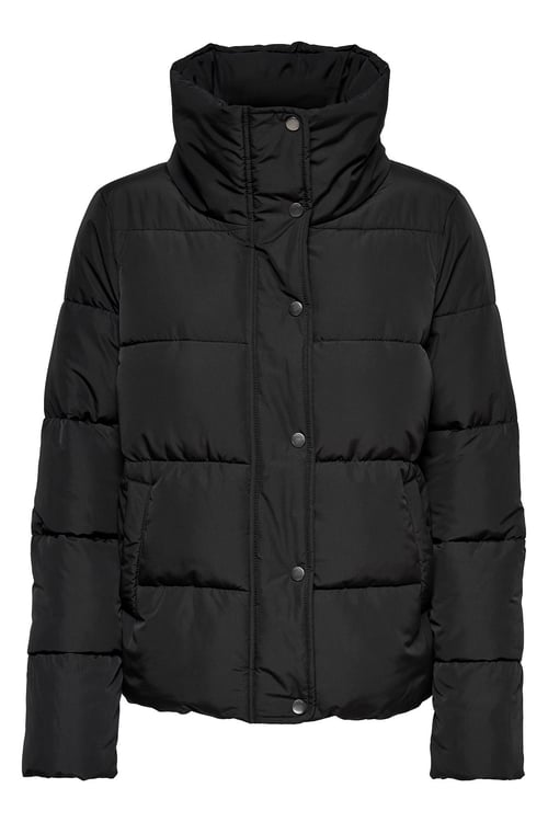 Onlnewcool Puffer Regular Fit Dik Yaka Şişme Kadın Mont 15295424 SİYAH