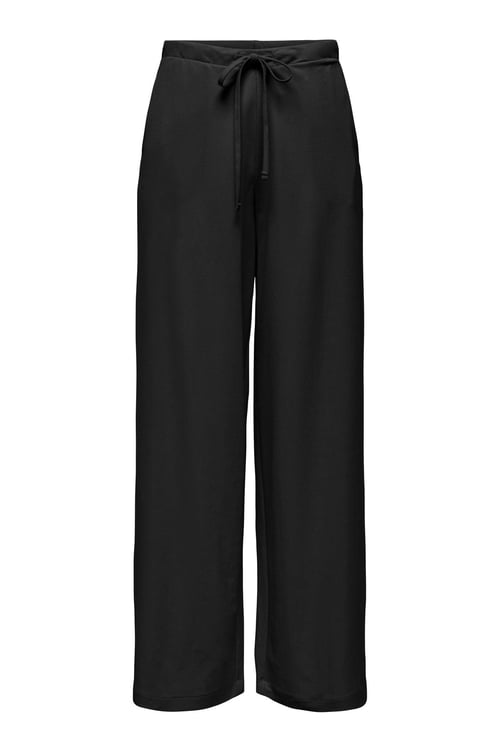 Onlsakura Relaxed Fit Normal Bel Bol Paça Kadın Pantolon 15366882 SİYAH