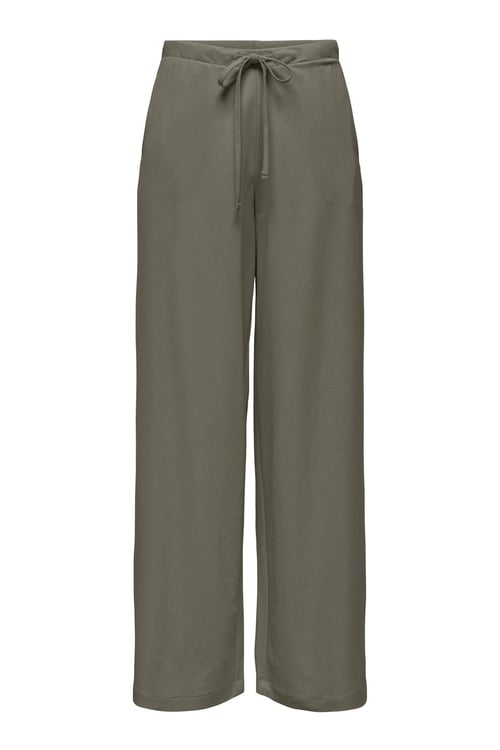 Onlsakura Relaxed Fit Normal Bel Bol Paça Kadın Pantolon 15366882 KOYU HAKİ