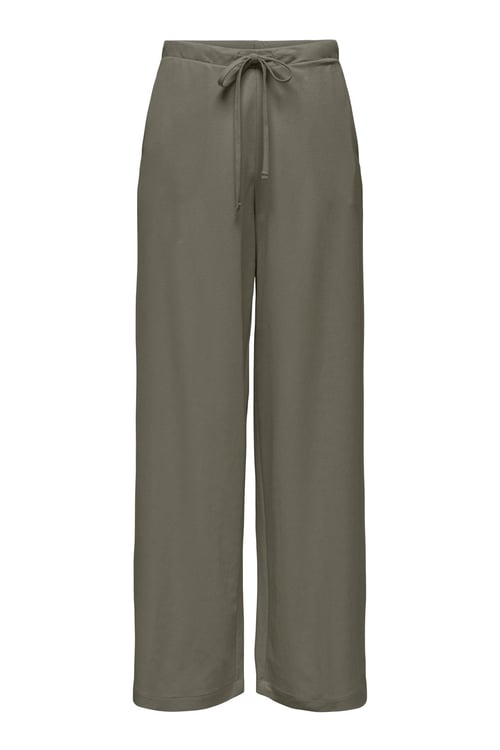 Onlsakura Relaxed Fit Normal Bel Bol Paça Kadın Pantolon 15366882 KOYU HAKİ