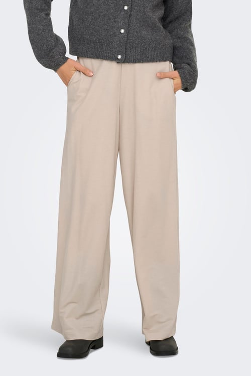 Onlsakura Relaxed Fit Normal Bel Bol Paça Kadın Pantolon 15366882 TAŞ