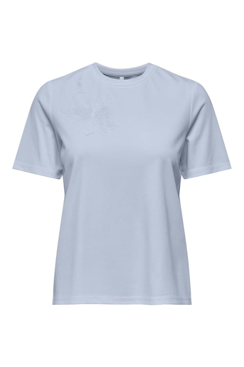 Onlsophia Regular Fit Bisiklet Yaka Kadın T Shirt 15368560 MAVİ