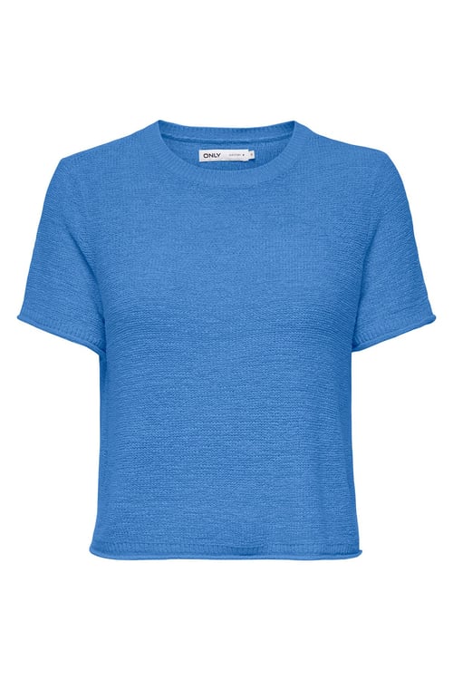 Onlsunny Regular Fit Bisiklet Yaka Örme Kadın Kazak 15254282 MAVİ
