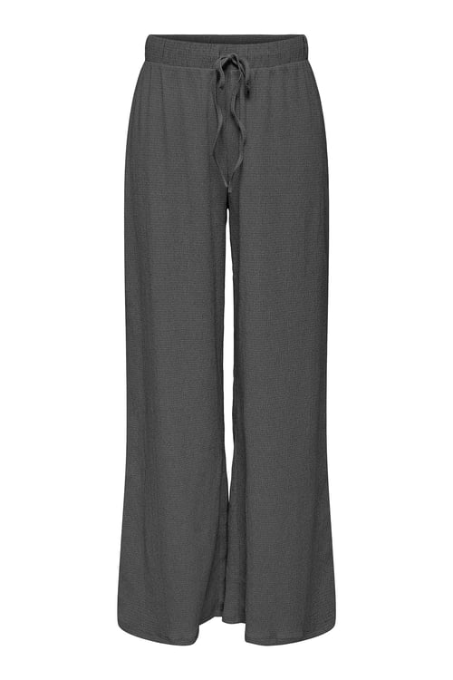Only Onlagnes Regular Fit Yüksek Bel Geniş Paça Bayan Pantolon 15346910 KOYU GRİ