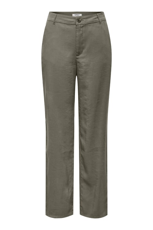 Only Onlaris Straight Fit Normal Bel Düz Paça Kadın Pantolon 15364126 HAKİ