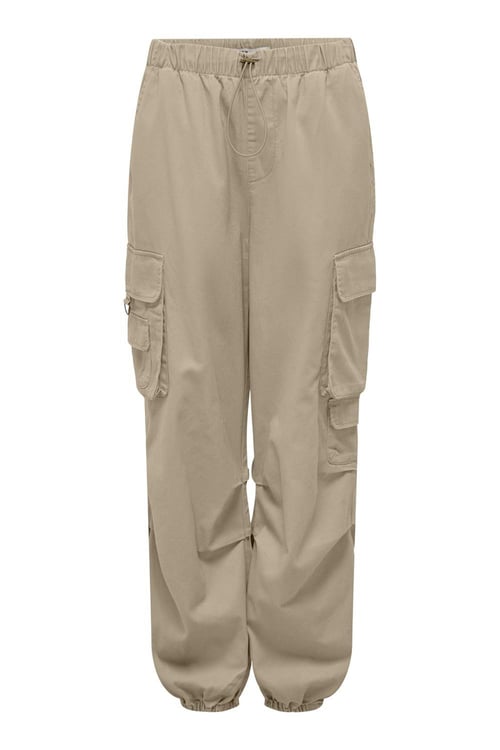 Only Onlpamala Pamuklu Relaxed Fit Kargo Bayan Pantolon 15308795 BEJ