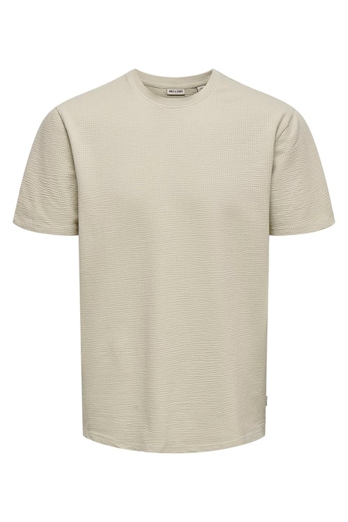 Onskian Pamuklu Regular Fit Bisiklet Yaka Erkek T Shirt 22028692 BEJ