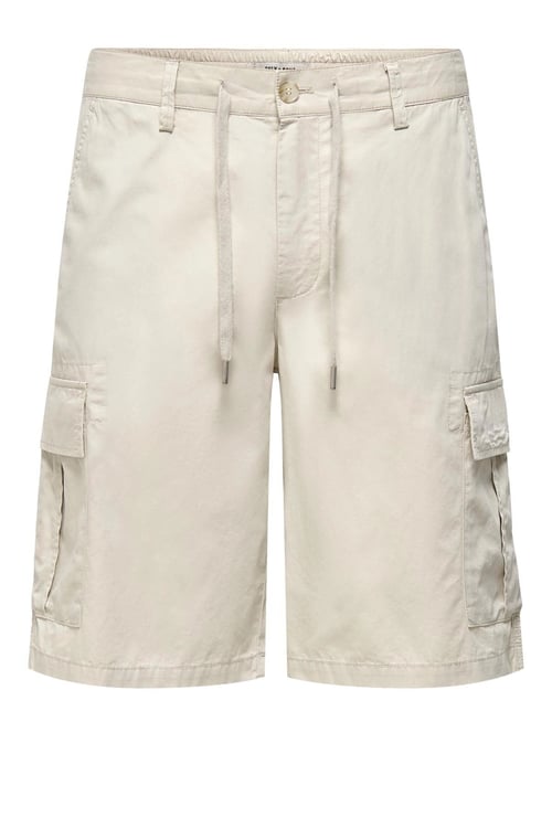 Onsloc Pamuklu Relaxed Normal Bel Cepli Erkek Short 22029214 TAŞ