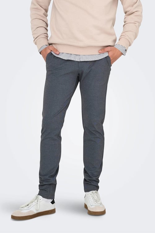 Onsmark Slim Fit Normal Bel Dar Paça Erkek Pantolon 22030256 MAVİ