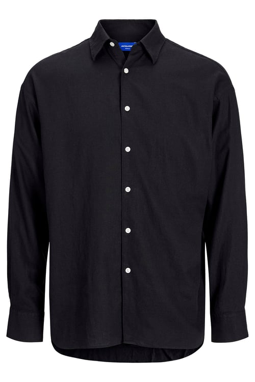 Originals Jorparos Pamuklu Oversize Uzun Kollu Erkek Gömlek 12271106 SİYAH