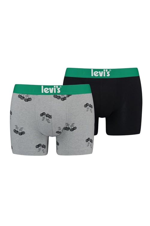 Pamuklu 2 Pack Erkek Boxer 37149-0866 SİYAH-GRİ