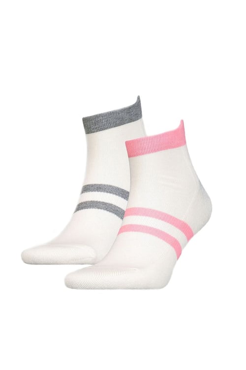 Pamuklu 2 Pack Erkek Çorap 37157-0950 PEMBE-GRİ