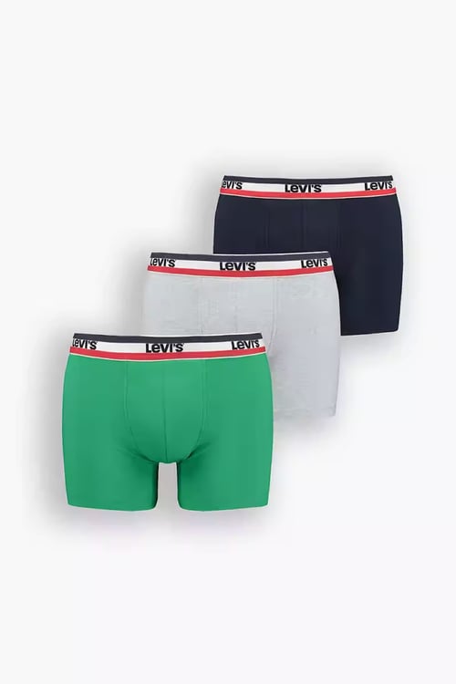 Pamuklu 3 Pack Erkek Boxer 37149-0846 Lacivert-Gri-Yeşil