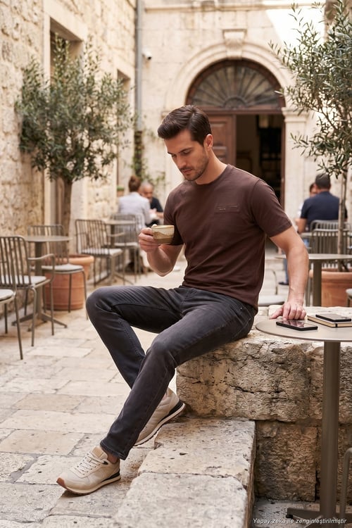Pamuklu Comfort Fit Normal Bel Jeans Erkek Kot Pantolon 4412C88TEXAS SİYAH