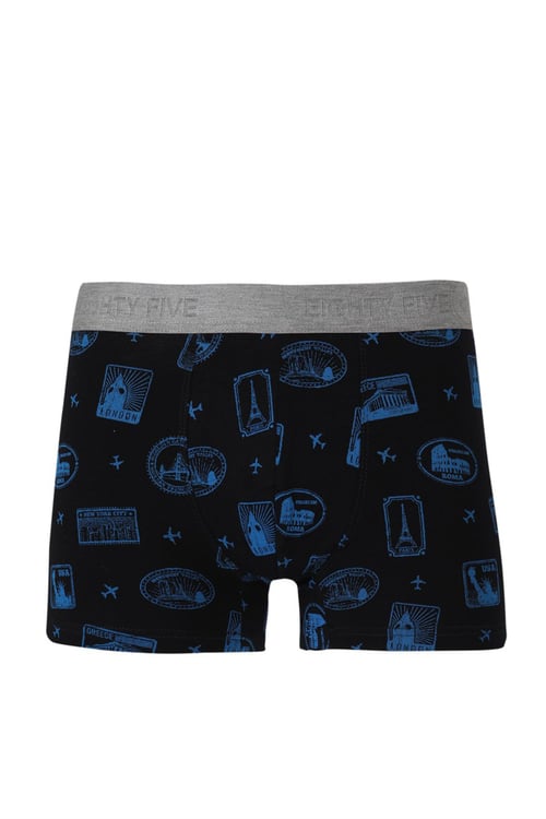 Pamuklu Desenli Erkek Boxer JFBDEG07 Multicolor