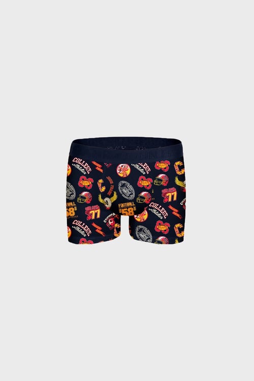 Pamuklu Desenli Erkek Boxer JFBP154 KIRMIZI