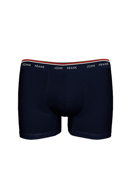 Pamuklu Logolu Erkek Boxer JFBBR01 LACİVERT-LACİVERT