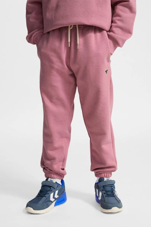 Pamuklu Logolu Loose Fit Elastik Paça Unisex Çocuk Eşofman Altı 232951-3203 PEMBE