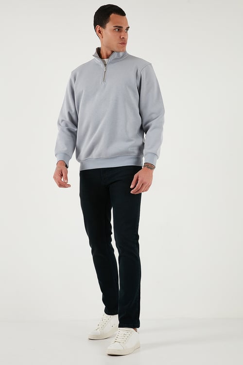 Pamuklu Normal Bel Regular Fit Boru Paça Jeans Erkek Kot Pantolon 2211C05PARMA KOYU LACİVERT