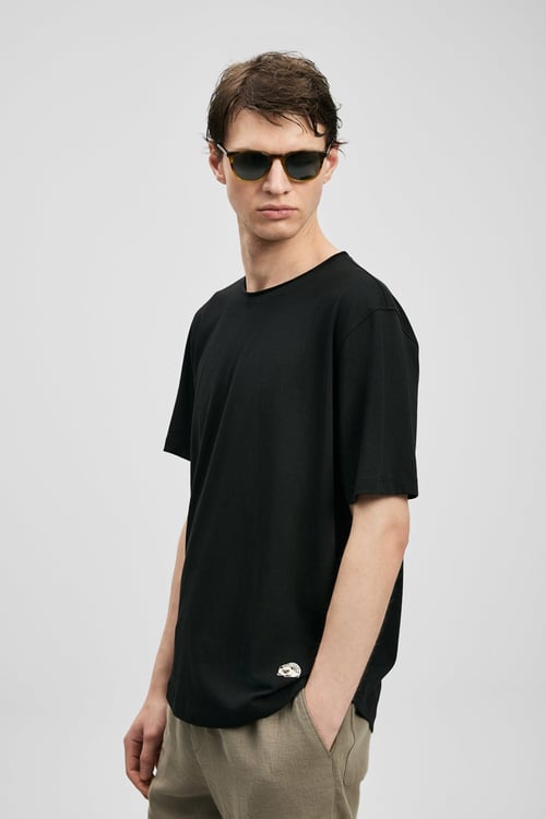 Pamuklu Regular Fit Bisiklet Yaka Basic Erkek T Shirt 111020312 SİYAH