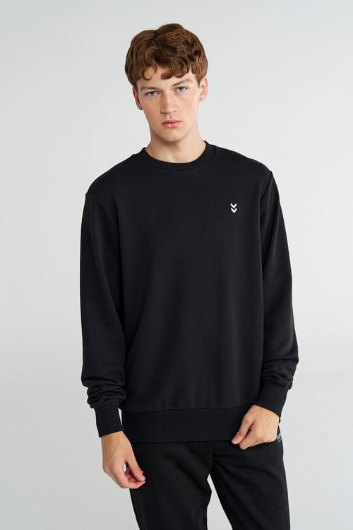 Pamuklu Regular Fit Bisiklet Yaka Erkek Sweat 922442-2001 SİYAH