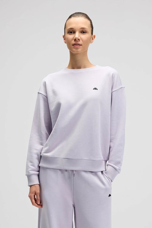 Pamuklu Regular Fit Bisiklet Yaka Kadın Sweat EF527-LC LİLA