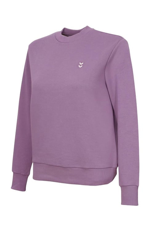 Pamuklu Regular Fit Bisiklet Yaka Kadın Sweat 922440-4856 KOYU MOR