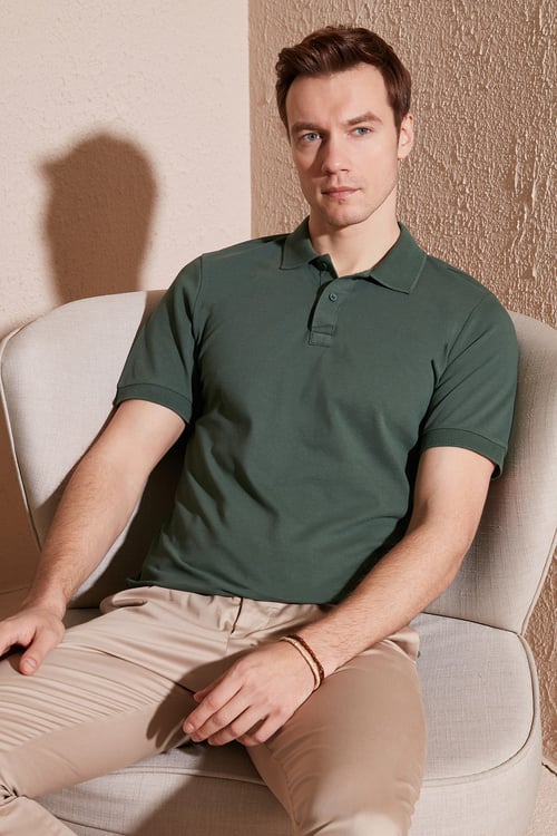 Pamuklu Regular Fit Düğmeli Erkek Polo Yaka T Shirt 5902739 NEFTİ