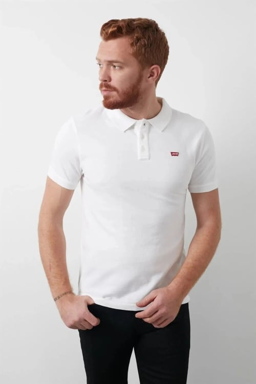 Pamuklu Regular Fit Erkek Polo Yaka T Shirt A0229-0006 BEYAZ