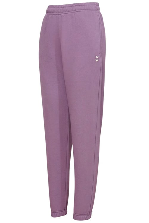 Pamuklu Regular Fit Lastikli Paça Kadın Eşofman Altı 932355-4856 KOYU MOR