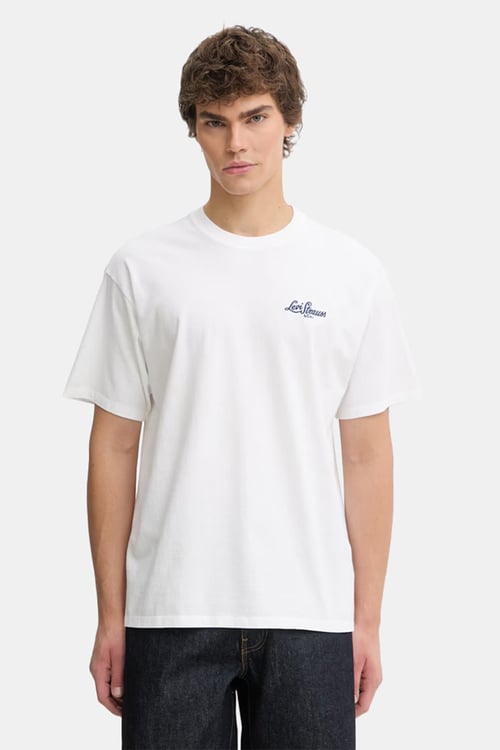 Pamuklu Regular Fit Logolu Bisiklet Yaka Erkek T Shirt A9440-0019 BEYAZ