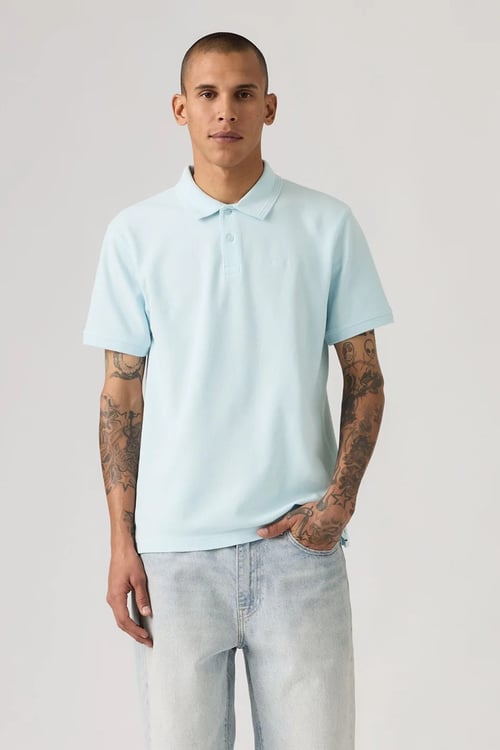 Pamuklu Regular Fit Logolu Düğmeli Erkek Polo Yaka T Shirt 005FM-0005 MAVİ