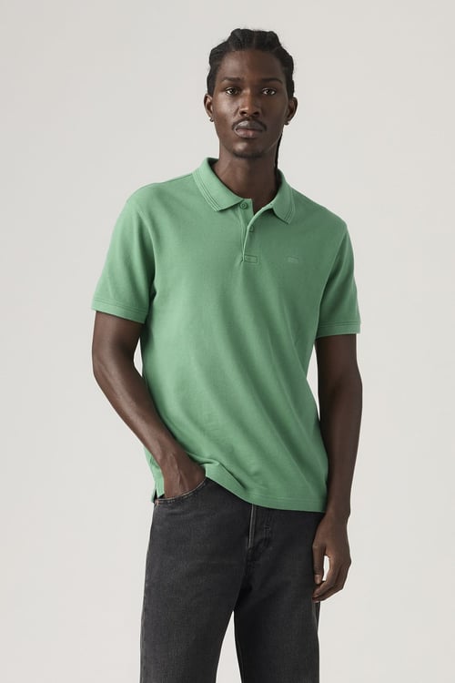 Pamuklu Regular Fit Logolu Düğmeli Erkek Polo Yaka T Shirt 005FM-0007 YEŞİL