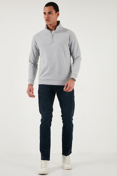 Pamuklu Regular Fit Normal Bel Boru Paça Jeans Erkek Kot Pantolon 2211C27PARMA LACİVERT