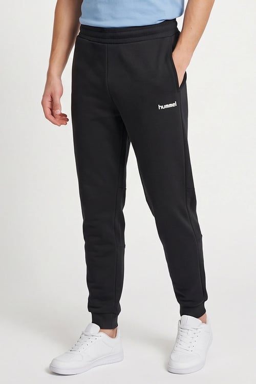 Pamuklu Regular Fit Normal Bel Erkek Eşofman Altı 932549-2001 SİYAH