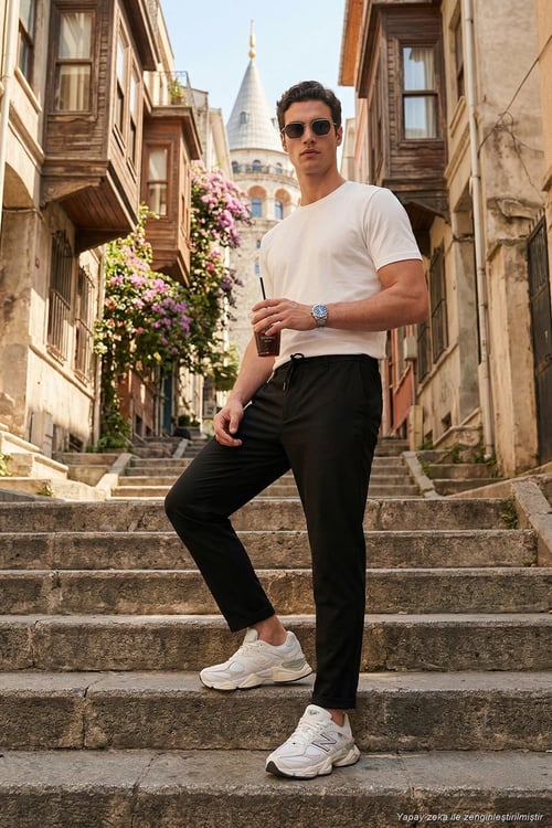 Pamuklu Regular Fit Normal Bel Erkek Pantolon CF26S615261 SİYAH