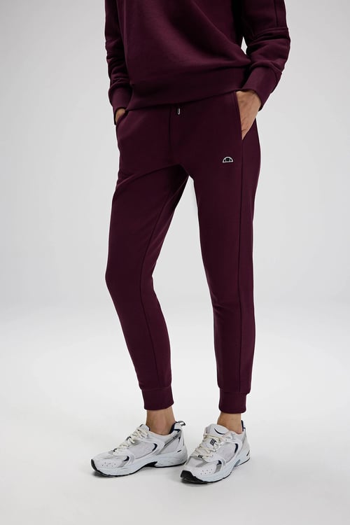 Pamuklu Regular Fit Normal Bel Ribanalı Paça Kadın Eşofman Altı EF568-BRD BORDO