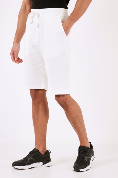 Pamuklu Relaxed Fit Cepli Erkek Short 5908023 EKRU