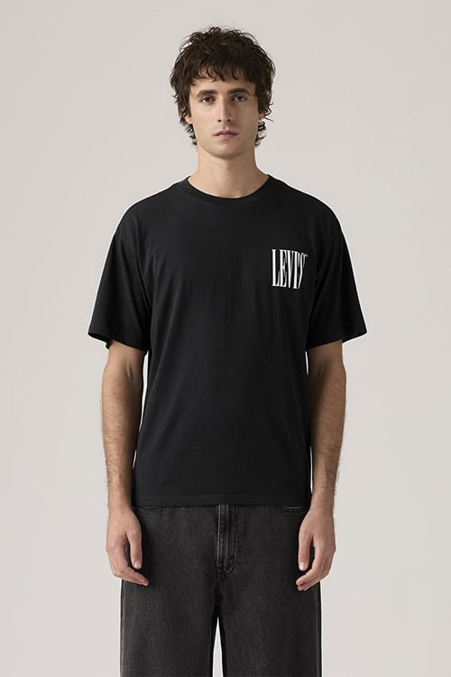 Pamuklu Relaxed Fit Logolu Bisiklet Yaka Erkek T Shirt A9440-0018 SİYAH