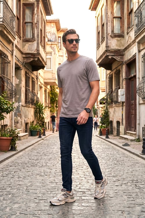 Pamuklu Slim Fit Normal Bel Jeans Erkek Kot Pantolon 1135C64NAPOLI KOYU LACIVERT